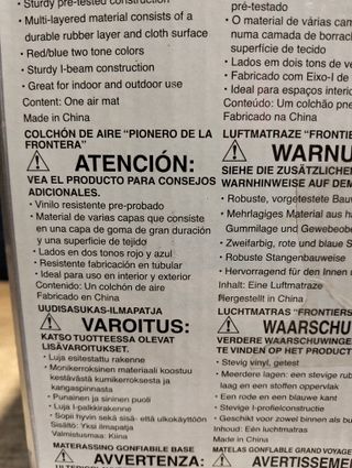 Colchón hinchable doble confort