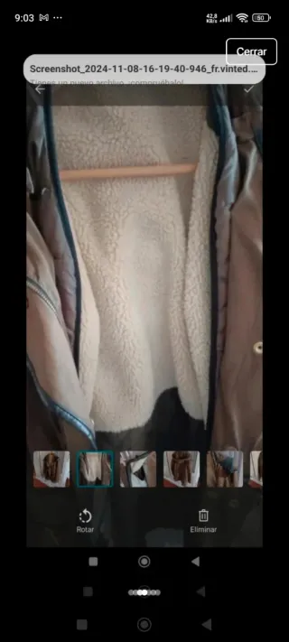 Parka 2 en 1 marrón/verde