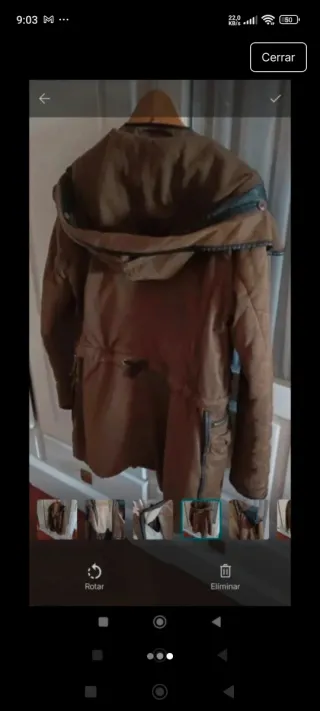 Parka 2 en 1 marrón/verde