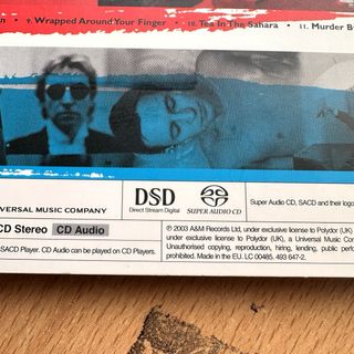 CD The Police Synchronicity SACD SUPER AUDIO