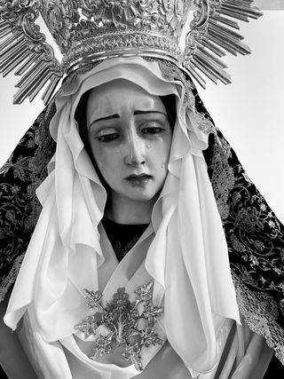 Virgen Candelero Tamaño Natural