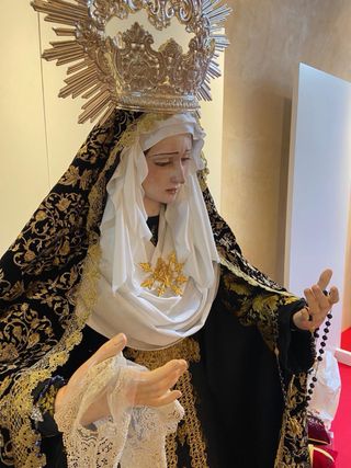 Virgen Candelero Tamaño Natural