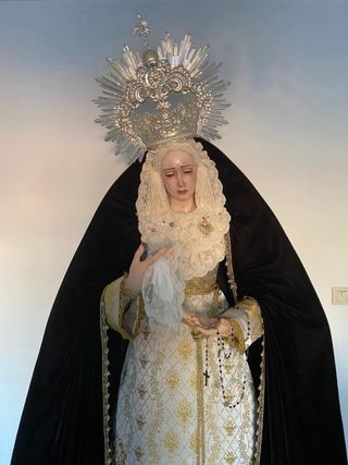 Virgen Candelero Tamaño Natural