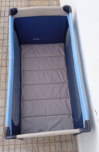 Cuna de viaje Travel B plegable azul