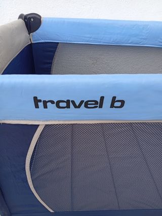 Cuna de viaje Travel B plegable azul