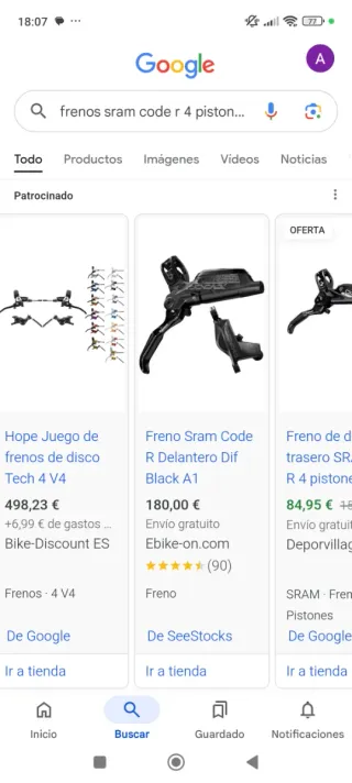 Frenos SRAM CODE R
