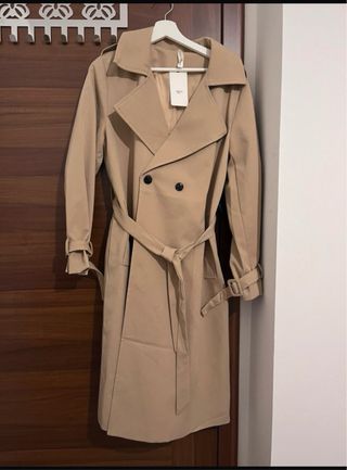 Trench donna beige