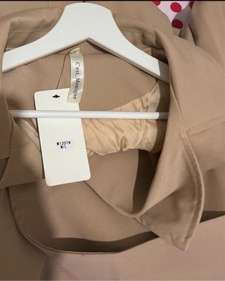 Trench donna beige