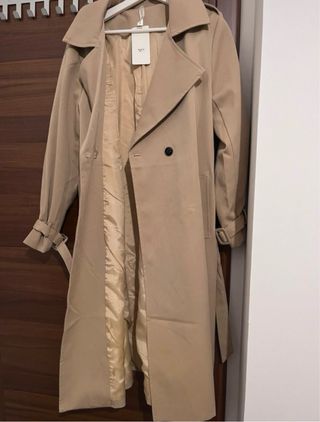 Trench donna beige