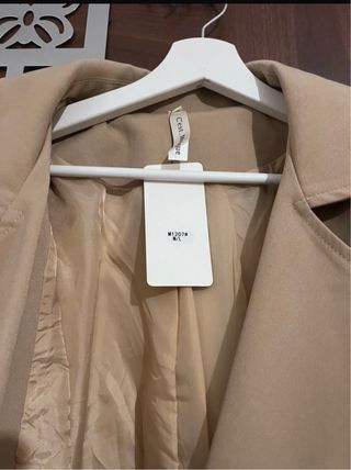 Trench donna beige