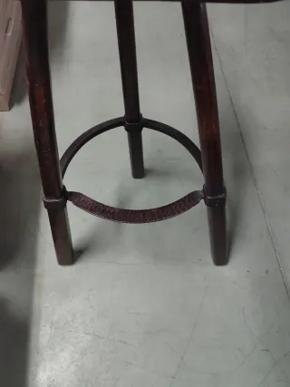 Sillas rústicas madera y forja antiguas