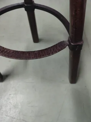 Sillas rústicas madera y forja antiguas