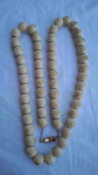 Collana Bachelite Beige Oro Anni '70