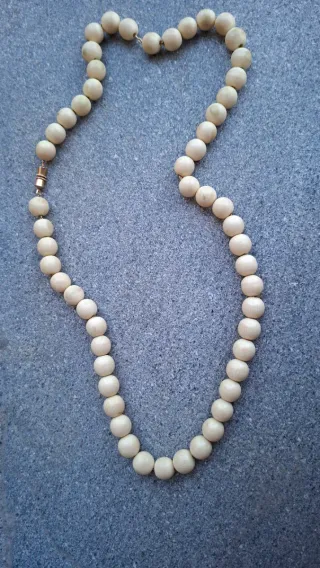 Collana Bachelite Beige Oro Anni '70