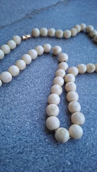 Collana Bachelite Beige Oro Anni '70