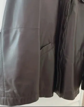 Chaqueta Piel Marrón Renatto Talla 48