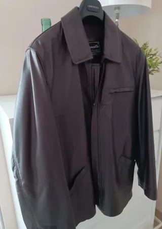 Chaqueta Piel Marrón Renatto Talla 48