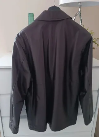 Chaqueta Piel Marrón Renatto Talla 48