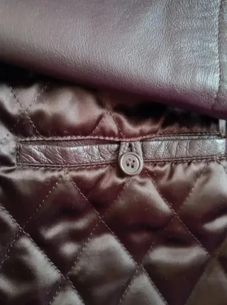 Chaqueta Piel Marrón Renatto Talla 48