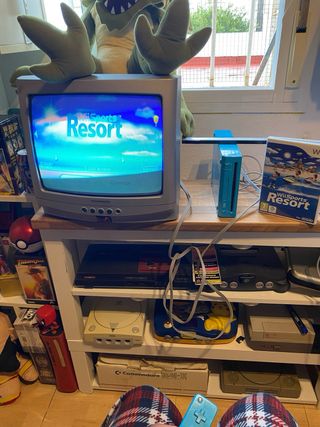 Consola Nintendo Wii Azul Completa