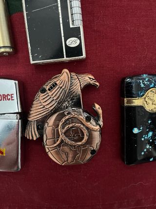 Lote de mecheros antiguos y coleccionables