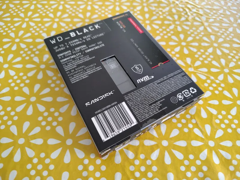 Disco WD SN7100 NVMe 1TB PCIe Gen4 afbeelding 2