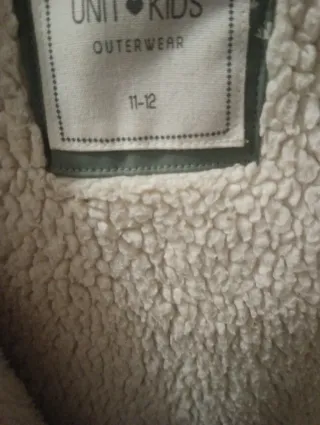 Chaqueta niña verde con flores 11/12 años