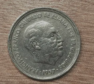 Moneda 5 Pesetas 1957