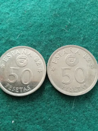 21 Monedas 50 Pesetas España