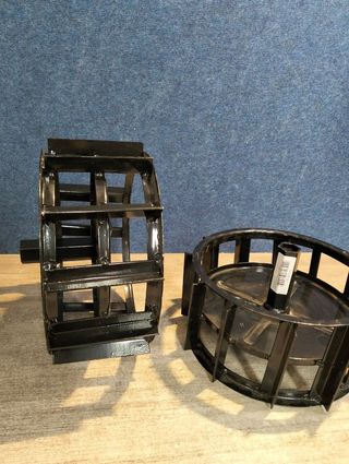 Bricoferr Par de Ruedas Agrícolas de Hierro 350x8