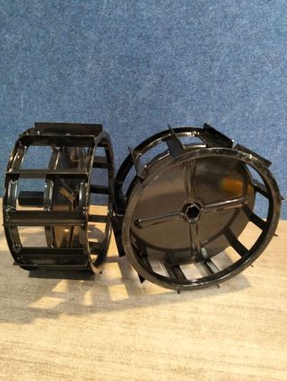 Bricoferr Par de Ruedas Agrícolas de Hierro 350x8