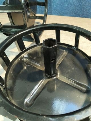 Bricoferr Par de Ruedas Agrícolas de Hierro 350x8