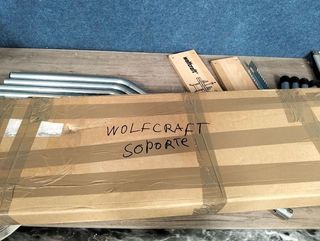 Soporte Wolfcraft para cortar leña