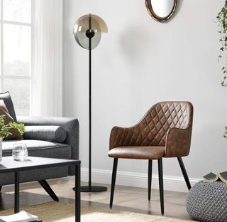 SONGMICS Silla de Comedor, Silla con Reposabrazos