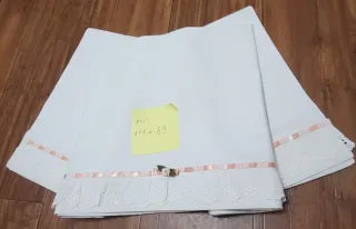 Tessuto lino vintage 118 x 89 Vintage anni 60'