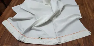 Tessuto lino vintage 118 x 89 Vintage anni 60'