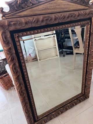 Espejo vintage madera tallada Recoger en persona