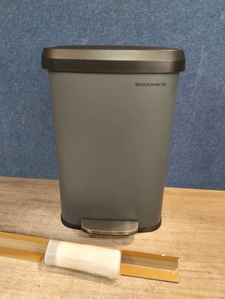 Cubo Basura Cocina SONGMICS 51L Gris Carbón