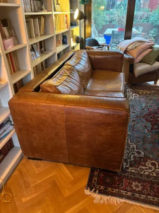 Sofá Cama Piel Maison du Monde COLONEL