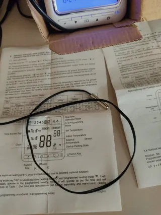 Termostato digitale con sonda esterna nuovo