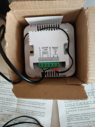 Termostato digitale con sonda esterna nuovo