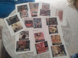 CARATULAS JUEGOS DE PS1 MEGADRIVE Y MASTER SYSTEM