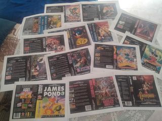 CARATULAS JUEGOS DE PS1 MEGADRIVE Y MASTER SYSTEM