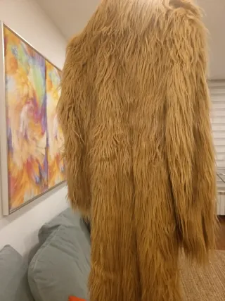 Abrigo pelo marrón talla única nuevo