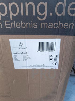 Mesa Alta Plegable Bistró | Placa de Acero kesser