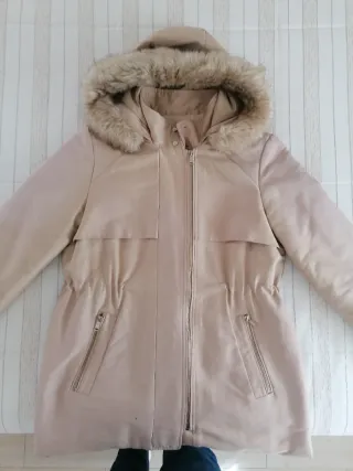 Abrigo Mango Beige Talla L