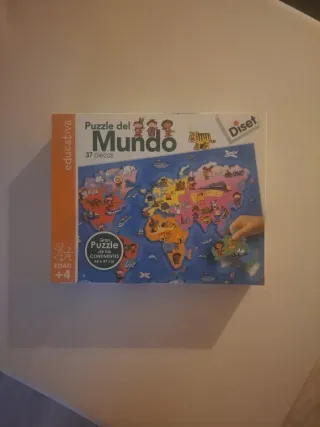 Puzzle Mundo 37 piezas Diset +4 años