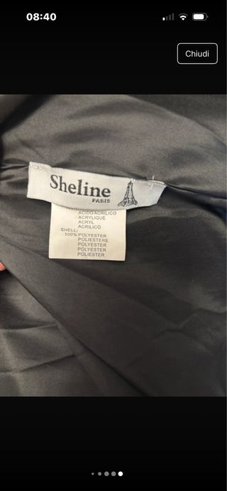 Cappotto pelliccioso nero