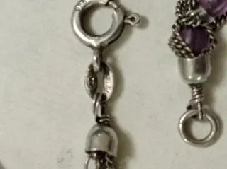 2 Pulseras Plata Vintage