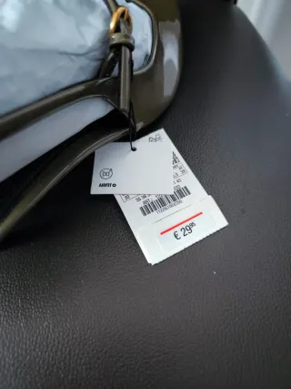 Zapatos destalonados Zara verde oliva